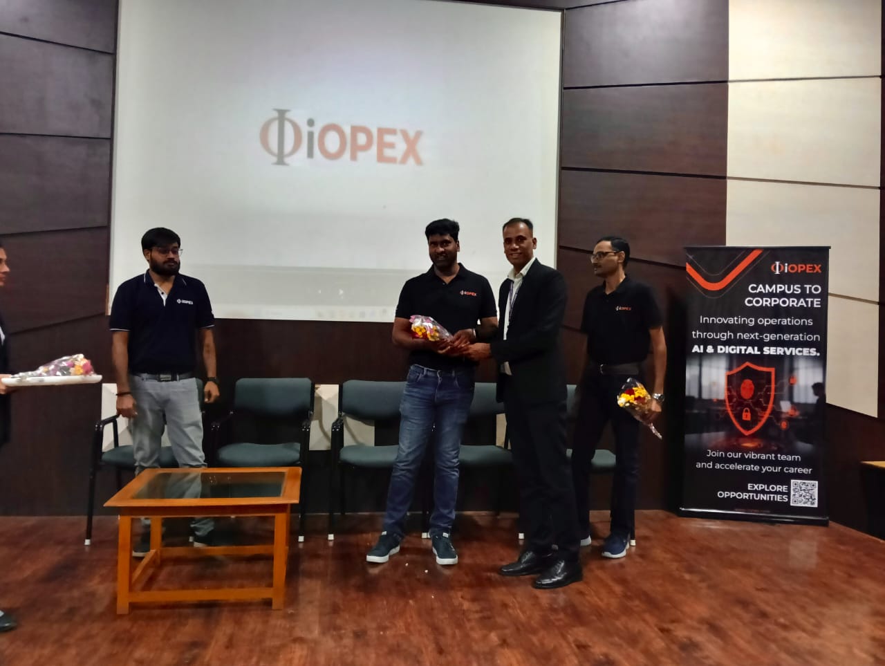 campus placement drive of iOPEX Technologies